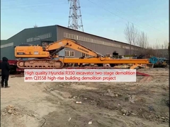 Υψηλής ποιότητας εξορυκτής Hyundai R350 δύο σταδίων οπλισμός κατεδάφισης Q355B έργο κατεδάφισης πολυώρων κτιρίων