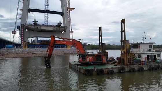 Μακρύς βραχίονας Excavator βραχίονας με κουβά και κύλινδρο για CAT KOBELCO Hitachi