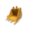 Κίτρινο υλικό χρώματος Q355B κάδων βράχου εκσκαφέων CAT320 0.7m3