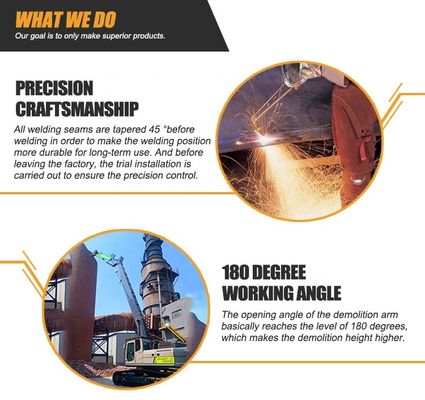 Μακροχρόνιος βραχίονας προσιτότητας εκσκαφέων κατεδάφισης Q355B Q690D για το