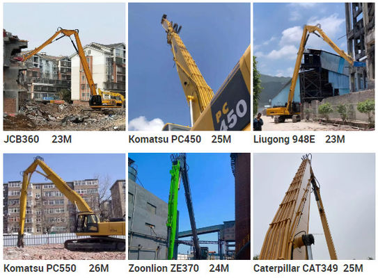 Μίνι Excavator Long Reach Demolition Boom Για ZX60 PC120 316 εκσκαφέας υψηλής εμβέλειας κατεδάφιση κατεδάφιση εκσκαφέας