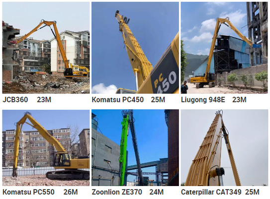 Μίνι Excavator Long Reach Demolition Boom Για ZX60 PC120 CAT316 εκσκαφέας υψηλής εμβέλειας κατεδάφιση κατεδάφιση εκσκαφέας