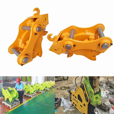 Ασφαλής Υψηλής αποτελεσματικότητας Excavator Quick Coupler, υδραυλική γρήγορη σύνδεση με καρφίτσες για γάτες hitachi komatsu sanny