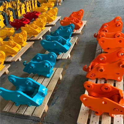Ασφαλής Υψηλής αποτελεσματικότητας Excavator Quick Coupler, υδραυλική γρήγορη σύνδεση με καρφίτσες για γάτες hitachi komatsu sanny