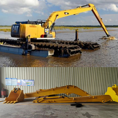 Προσαρμοσμένο Μεγάλη εμβέλεια Excavator Reach, OEM ODM 8-30 μέτρα Επεκταμένο βραχίονα εκτοξευτή για CAT Hitachi 6-120 τόνων Excavator Long Arms