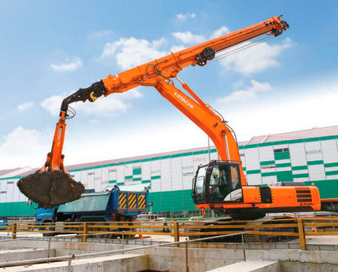 Subway Excaving Machinery Telescopic Excavator Sliding Arm For Hitachi Zx490