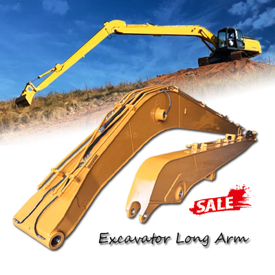 Κίτρινο χρωματισμένο Q355B Excavator Boom Arm 20mm Χάλυβα κατασκευή Νέα με επιθεώρηση βίντεο