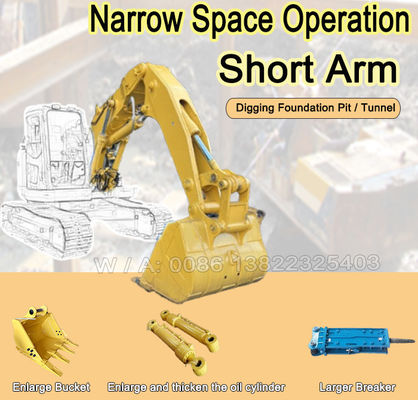 Γάτα Hitachi Komatsu Kobelco Εκσκαφέας τούνελ Boom