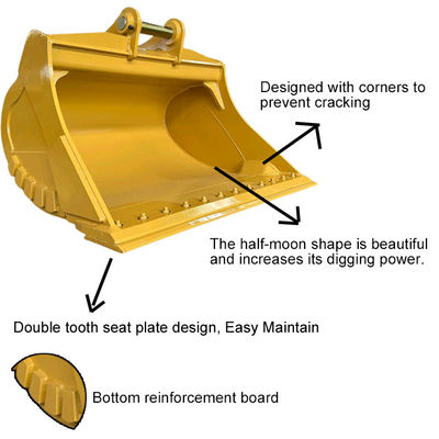 Μεγαλύτερη διάρκεια ζωής Γάτα Κομάτσου Χιτάτσι Εκσκαφέας Κουβάς λάσπης