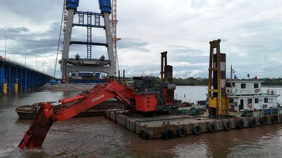 Μακρύς βραχίονας Excavator βραχίονας με κουβά και κύλινδρο για  KOBELCO Hitachi