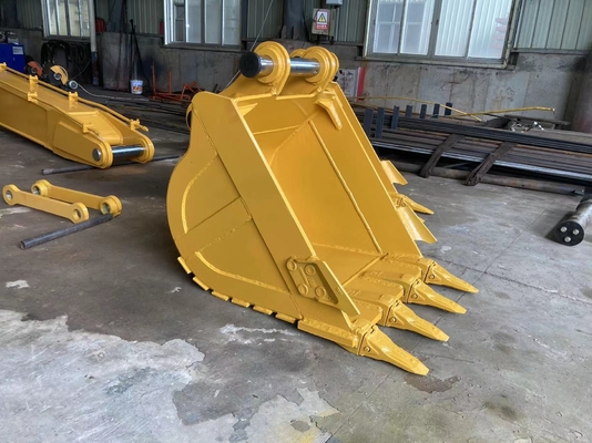 Υλικό κάδων 0.65cbm Q355B Hardox500 φορτωτών ροδών PC140 CAT314