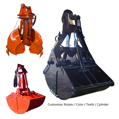 Μίνι κάδος Clamshell εκσκαφέων, κάδος Clamshell εκσκαφέων 2 κυλίνδρων
