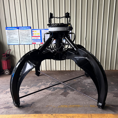 Πορτοκαλιά αρπαγή Q355B NM400 Hardox500 βράχου εκσκαφέων φλούδας περιστρεφόμενη