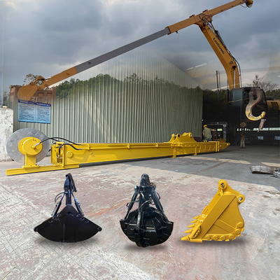 Εκσκαφέας Rock Bucket Cat320d Για CAT320 ZX200 DX200 SY205C, Εκσκαφέας τηλεσκοπικό βραχίονα 14M για cat320