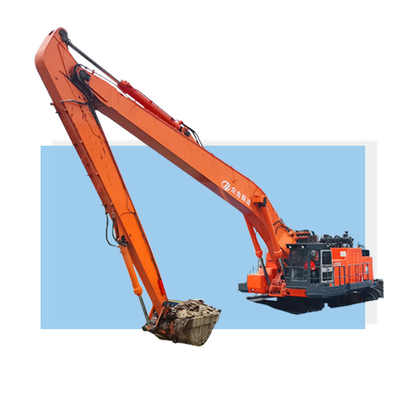 18m 19m Long Reach Excavator Booms Κίτρινο Μαύρο Προσαρμοσμένο χρώμα