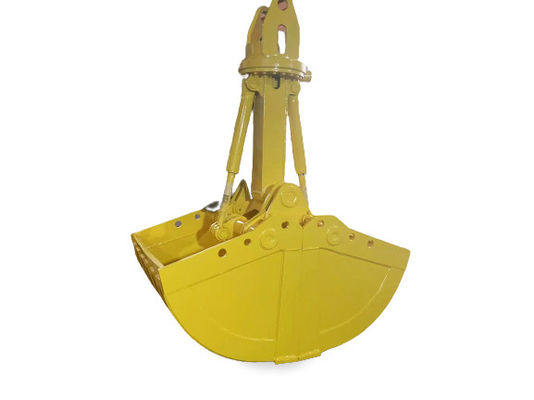 Προσαρμόσιμα υλικά φόρτωσης εκσκαφέα Clamshell Bucket Μεγάλης χωρητικότητας σύμφωνα με το μοντέλο