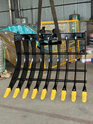 Ζεστή πώληση Excavator Rake Bucket Excavator Attachments Root Rake Bucket Προσαρμοσμένο για το Excavator